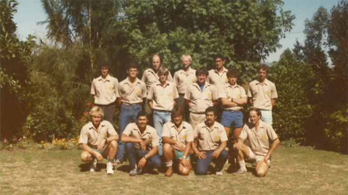 Phil with workmates from Wairoa/Gisborne