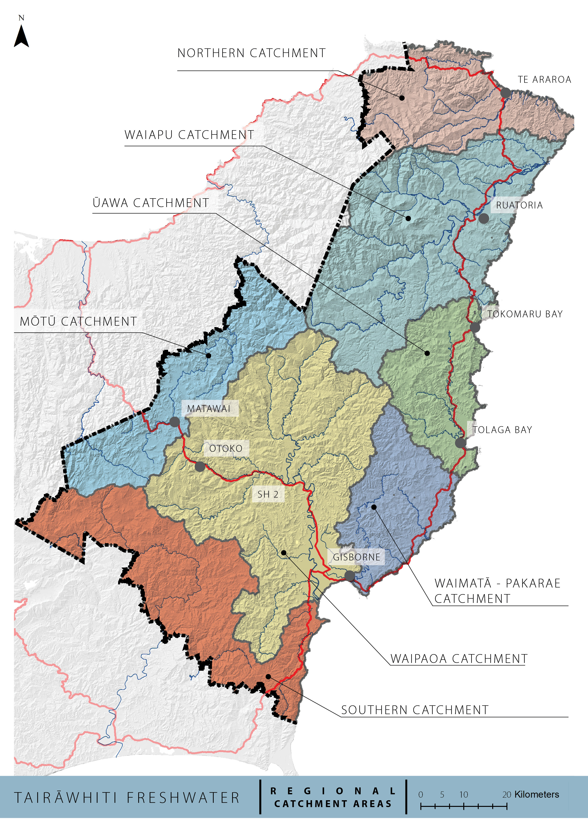 Updated Regional Catchment map
